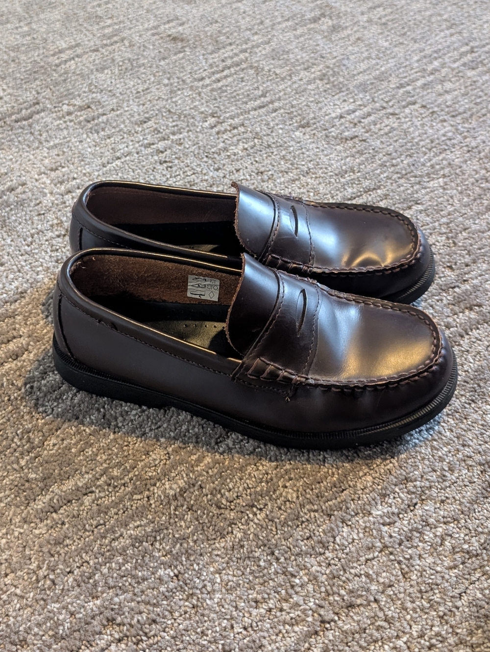 Sperry Colton Dark Brown Penny Loafers - Boys 4W